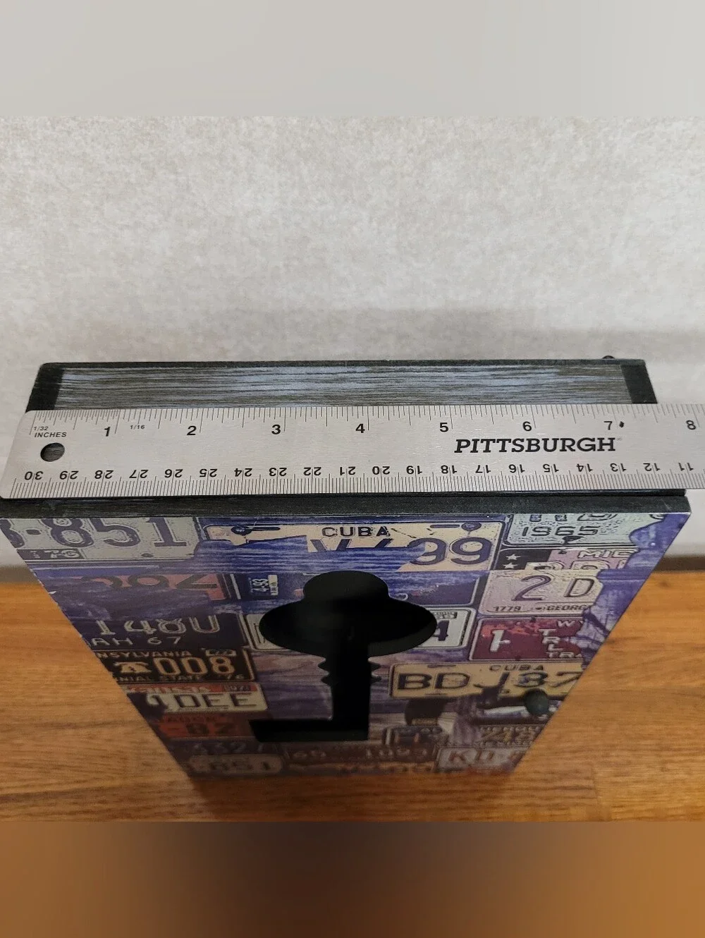 Key Holder Box - Decorative License Plate. Wall Mount